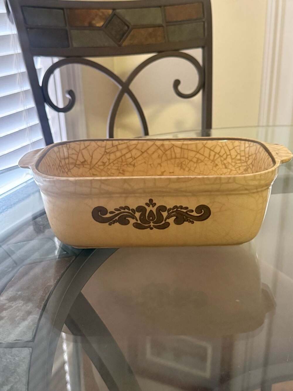 Pfaltzgraff Village 2 Qt Loaf Dish 9x5x3 Beige Brown Stoneware